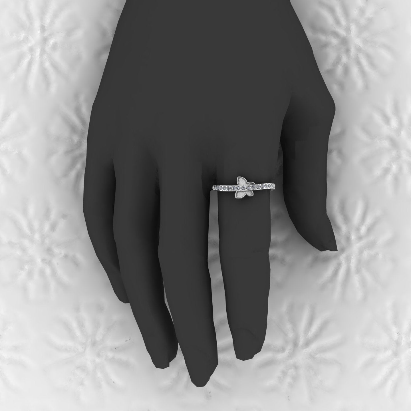 Solid 925 Sterling Silver 6mm Round With CZ Semi Mounting Blank Bezel Cocktail Ring Setting for Ashes Resin & Gemstone Jewelry