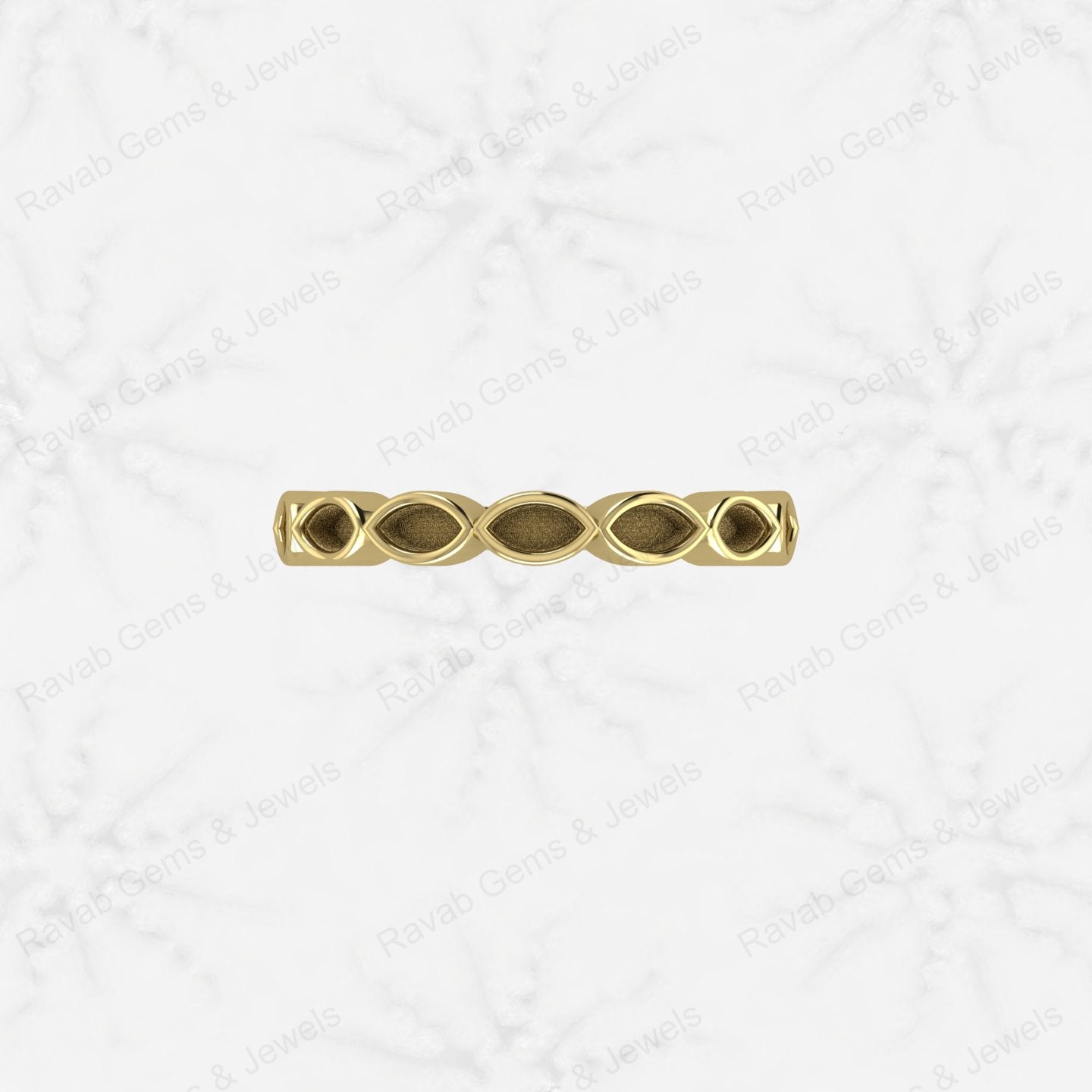 Best Quality Genuine 925 Sterling Silver 2x4mm Marquise Semi Mount Blank Setting Ring for Breastmilk & Keepsake Fine Jewelry