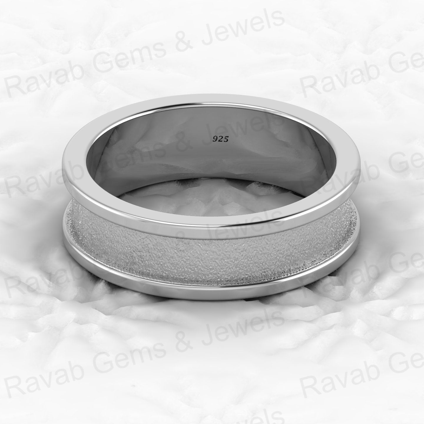 Solid 925 Silver 4mm Semi Mounting Blank Channel Setting Tunnel Ring With CZ for Breastmilk Keepsake Jewelry Findings Components