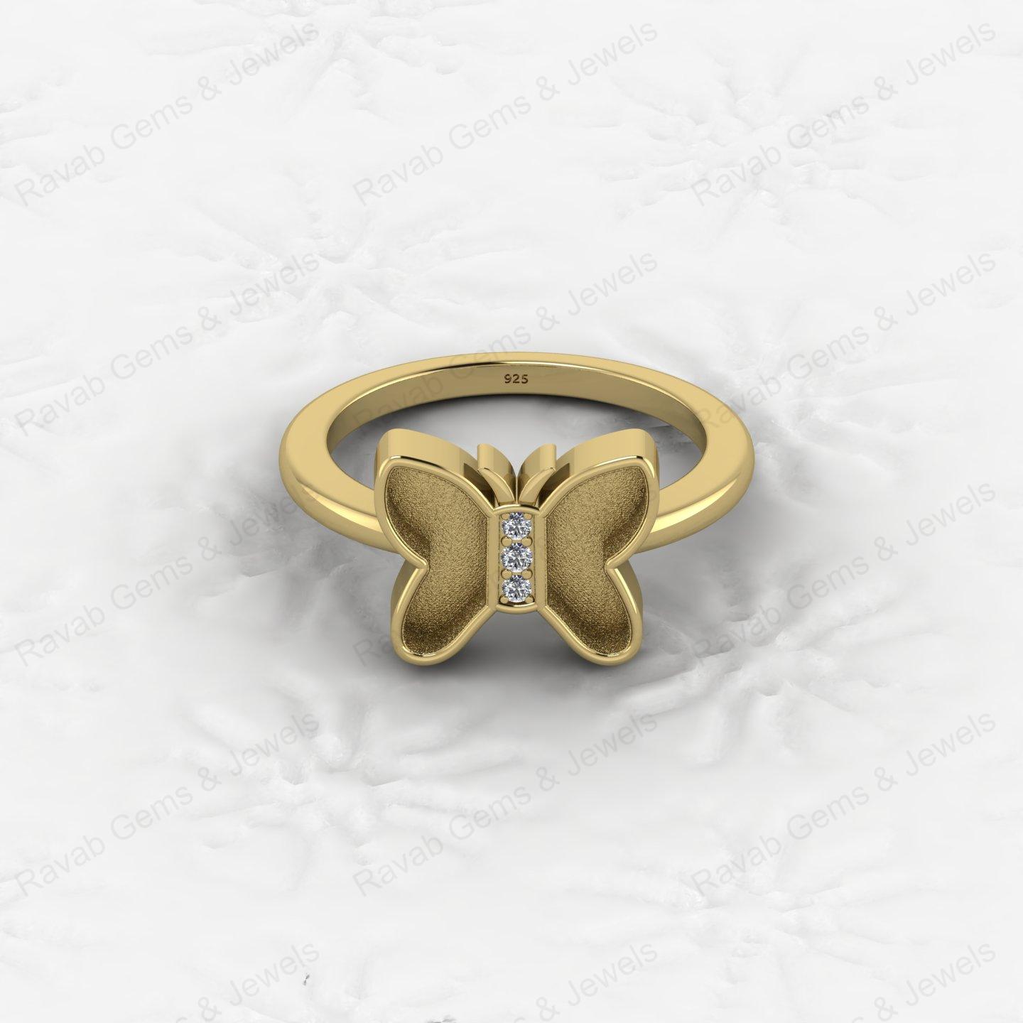Best Quality 925 Sterling Silver 8mm Heart Butterfly Design Semi Mount Blank Setting Keepsake Resin Findings Jewelry Component