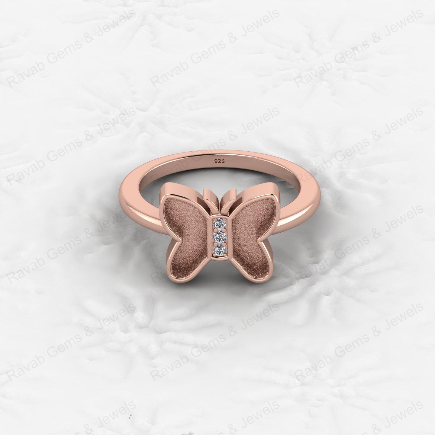 Best Quality 925 Sterling Silver 8mm Heart Butterfly Design Semi Mount Blank Setting Keepsake Resin Findings Jewelry Component