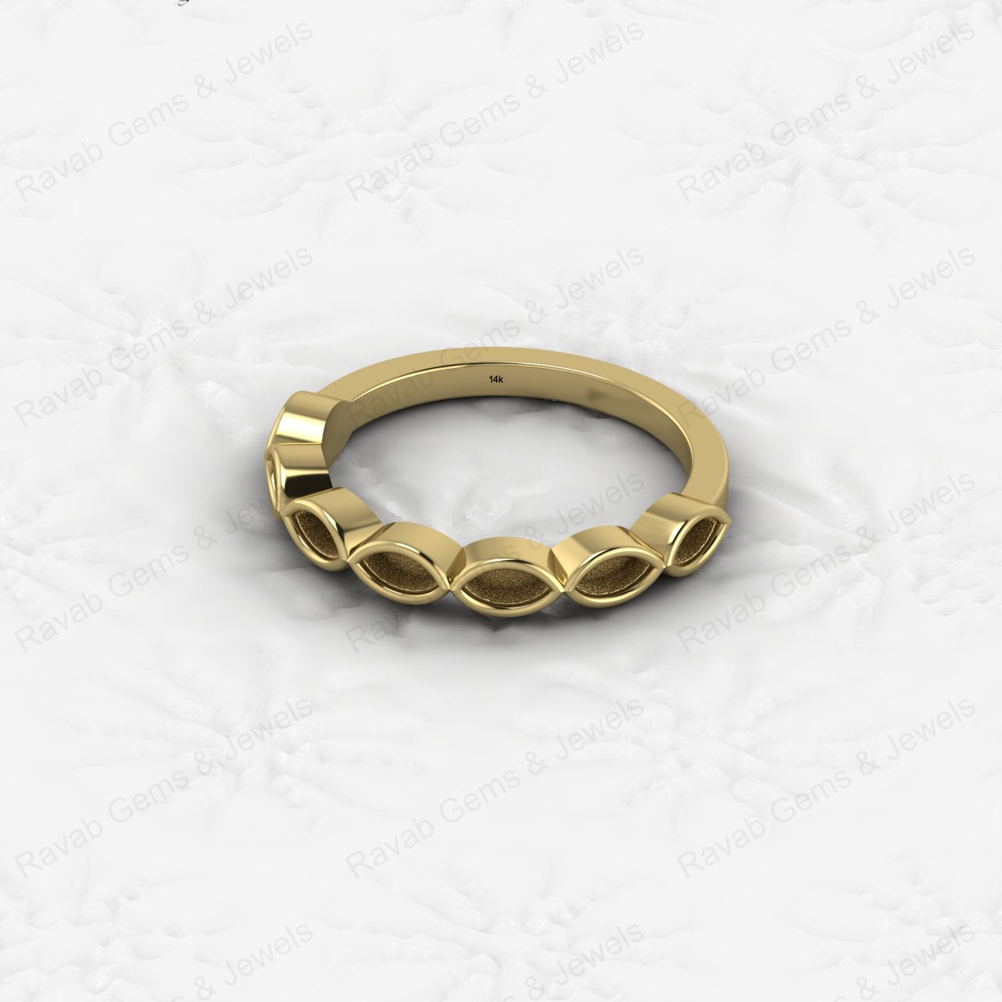 Best Quality Genuine 925 Sterling Silver 2x4mm Marquise Semi Mount Blank Setting Ring for Breastmilk & Keepsake Fine Jewelry