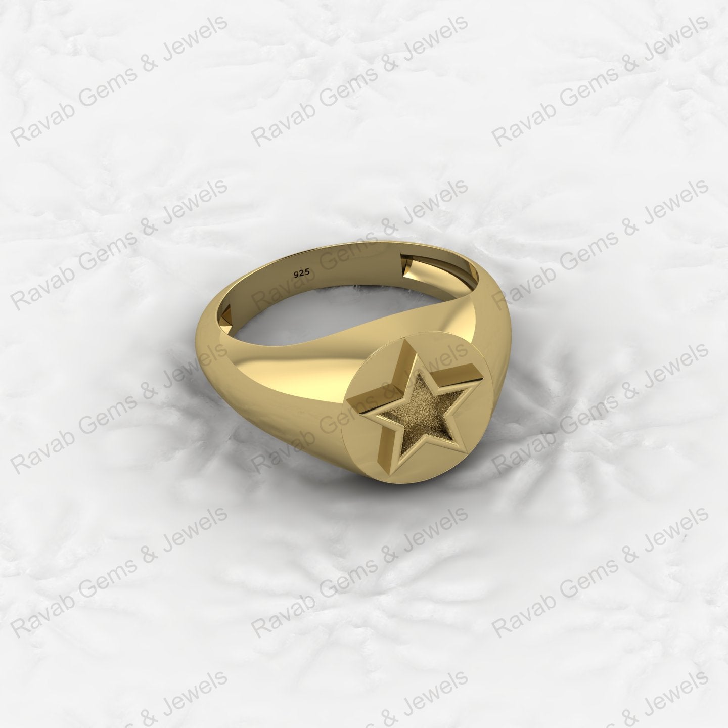Genuine 925 Sterling Silver Star of David Semi Mount Signet Ring DIY Bezel Setting for Ashes Resin Breastmilk Keepsake Jewelry