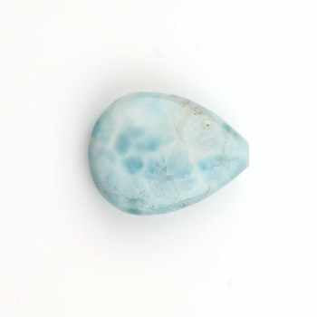 High Quality 16x22mm Teardrop Blue Polished Dominican Larimar Briolette Loose Gemstone Jewelry Making Natural Palm Worry Stone