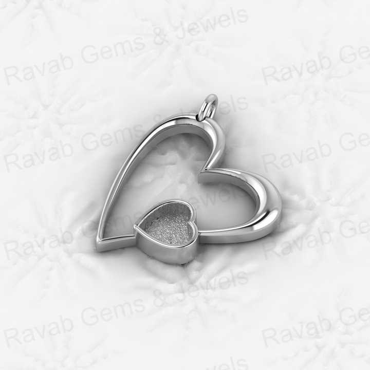 Fine Genuine 925 Sterling Silver 7mm Heart Charm Blank Bezel Pendant Setting Breast Milk Keepsake Making Finding Components