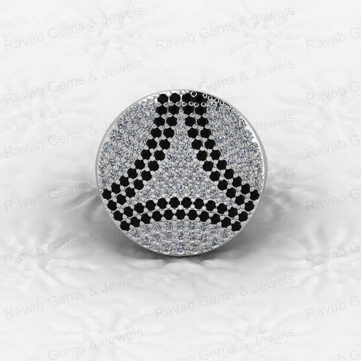 High Quality 925 Sterling Silver Micro Pave Round Cut Original Moissanite Hip Hop Rapper Style Men's Ring Personalized Jewelry
