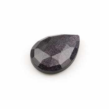 High Quality 16x22mm Natural Turquoise Galaxy Blue Goldstone Loose Pear Shape Briolette Smooth Faceted for Jewelry Making