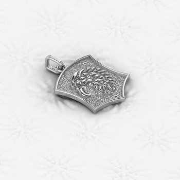 Solid 925 Sterling Silver Embossed American Bold Eagle Bird Face Personalized Men's Charm Pendant Necklace Gold Fine Jewelry