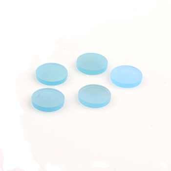 Wholesale 12mm Aqua Chalcedony Flat Cabochon Smooth Round Loose Gemstone of Aquamarine Gemstone Cabochon