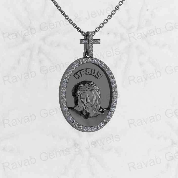 Top Selling Genuine 925 Sterling Silver With Zircon Crucifix Religious Jesus Cross Inri Men's Pendant for Christian Fine Jewelry