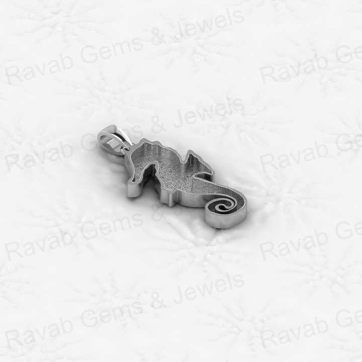 Best Quality 925 Sterling Silver 31mm Seahorse Semi Mounting Blank Charm Pendant Setting Resin Ashes Work DIY Jewelry Findings