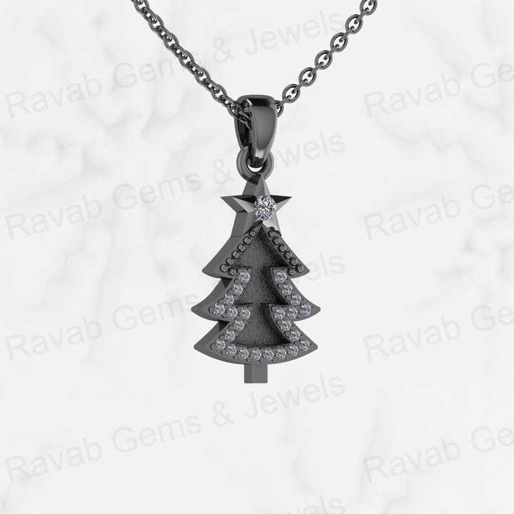 Top Selling 925 Sterling Silver 25mm Initial Christmas Tree Semi Mount Charm Pendant Blank Setting for Ashes & Resin Jewelry