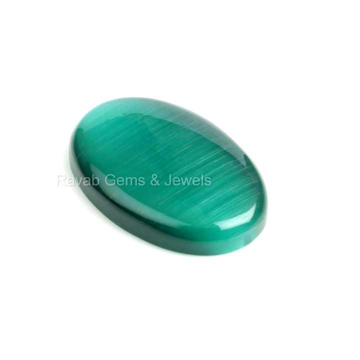 Highly Polished 20x30mm Large Oval Synthetic Cats Eye Flat Back Cabochons Smooth Cut Loose Quartz Gemstone Jewelry Making