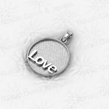 25mm Real 925 Silver Semi Mounting Charm Pendant Bezel Setting Forever Love Christmas Gift Resin Jewelry Findings Components