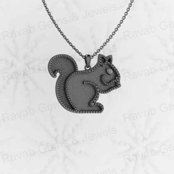 Best Selling 925 Sterling Silver 32x25mm Vintage Squirrel Semi Mounting Setting Charm Pendant for Resin Ashes Keepsake Jewelry