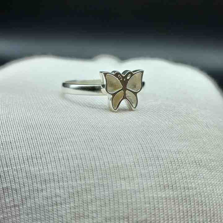 Solid 925 Sterling Silver Butterfly Design Bezel Setting Semi-Mount Blank Setting Good For Ashes & Resin Breastmilk Jewelry
