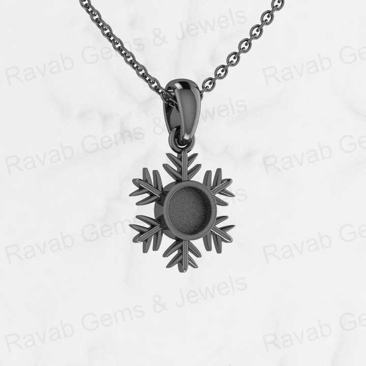 925 Sterling Silver 20mm Flower Of Life Nature Lover Pendant Semi Mount Blank Setting Resin Ashes Work Necklace Jewelry Findings