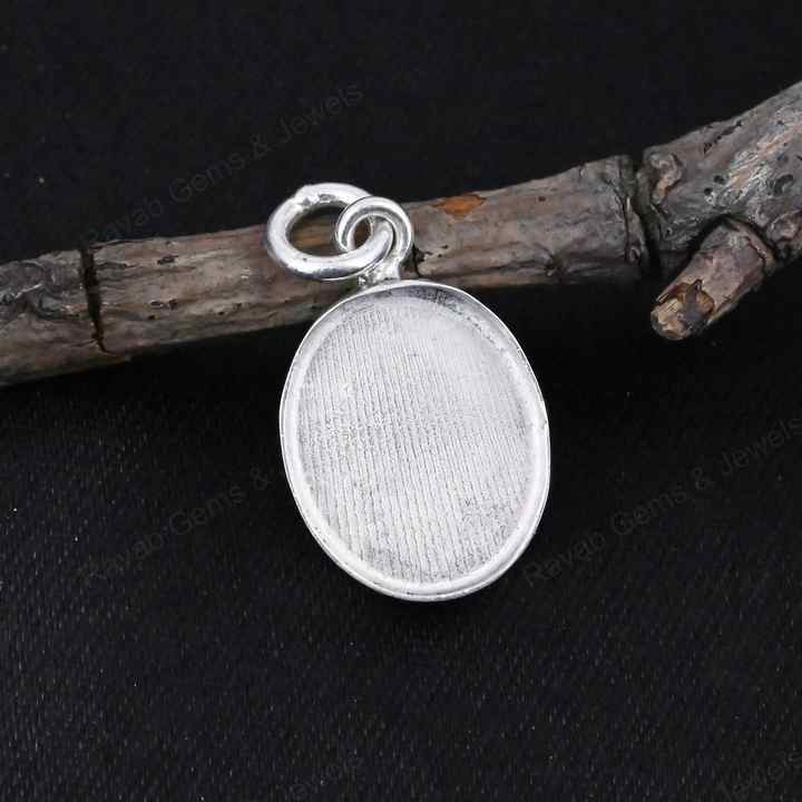 Superb 925 Sterling Silver 10x14mm Oval Bezel Setting Semi Mount Blank Setting Good Ashes Resin Work Jewelry Findings Components