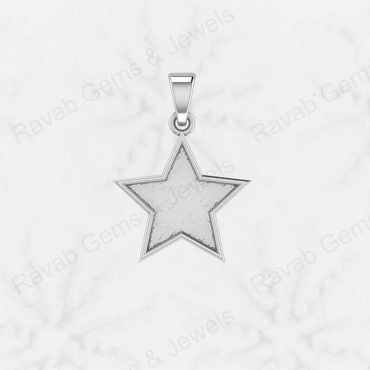 Top Quality Genuine 925 Sterling Silver Universal Star Charm Pendant Semi Mount Blank Setting Good for Resin DIY Jewelry