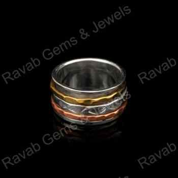 Best Quality Solid 925 Sterling Silver Unisex Spinner Band Meditation Ring Handmade Ring Designer Fine Fashion Jewelry