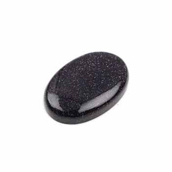 Top Selling 20x30mm Smooth Oval Blue Sandstone Cabochons Reliable Flat Back Design Wholesale Loose Gemstones for Jewelry Making
