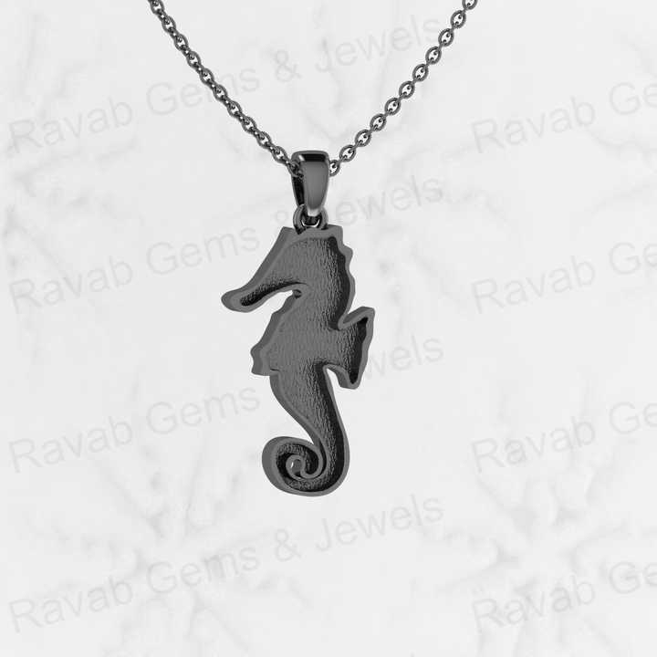 Best Quality 925 Sterling Silver 31mm Seahorse Semi Mounting Blank Charm Pendant Setting Resin Ashes Work DIY Jewelry Findings