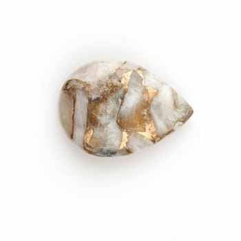 Top Selling Best Quality Natural 16x22mm Smooth Pear Shape White Calcite Copper Jewelry Making Briolette Loose Gemstone