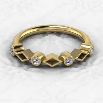 925 Sterling Silver Semi Mounts Half Eternity Ring Superb CZ Gemstone Breastmilk Ashes Resin Keepsakes Good Jewelry Components