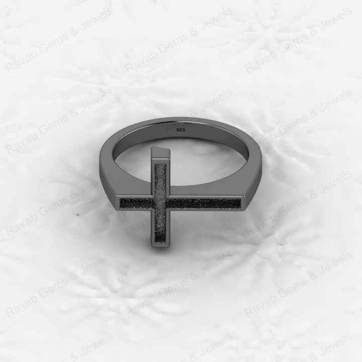 Best Quality 925 Sterling Silver Holy Cross Semi Mount Blank Setting Ring Good for Gemstone Findings & Components Fine Jewelry