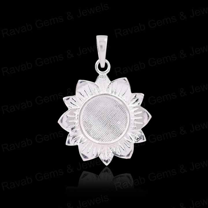 20mm High Quality 925 Silver Sunshine Sunflower Blank Base Pendant Setting DIY Ashes Resin Keepsake Jewelry Findings Components