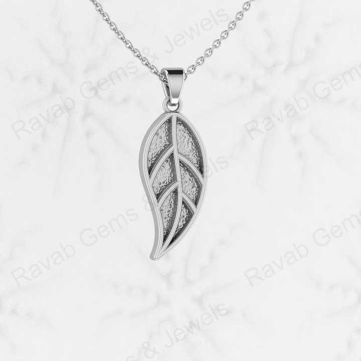 925 Sterling Silver Semi Mount Blank Charm Pendant Leaf Design Nature Lover Good Ashes Resin Work Jewelry Findings Components