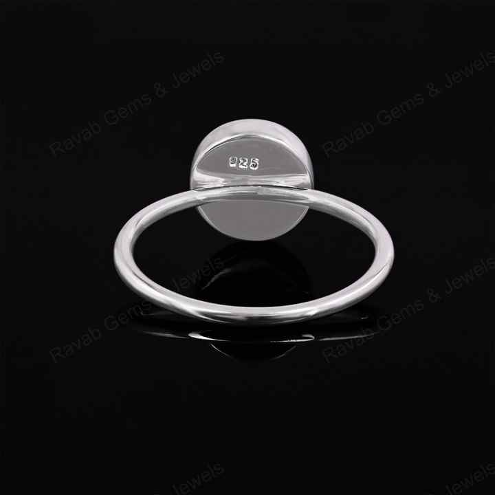 925 Sterling Silver Round Blank Setting 10mm Semi-Mount Blank Setting Ring Good For Resin & Ashes Work Women Keepsake Jewelry