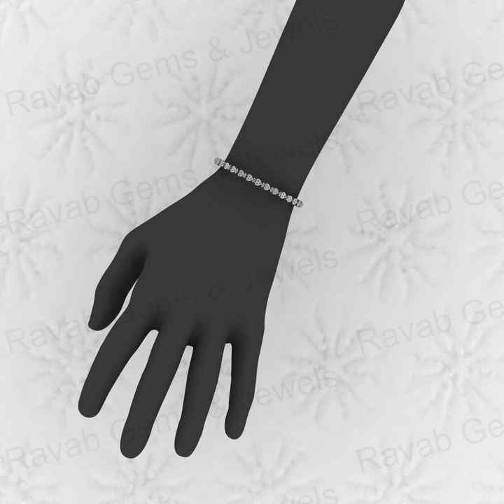 Top Selling Solid 925 Sterling Silver 18k Gold Plated Attractive Designer Bangle Link Chain 7.5 Inch Bracelet for Women Jewelry