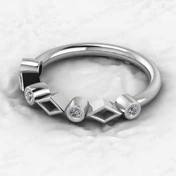 925 Sterling Silver Semi Mounts Half Eternity Ring Superb CZ Gemstone Breastmilk Ashes Resin Keepsakes Good Jewelry Components