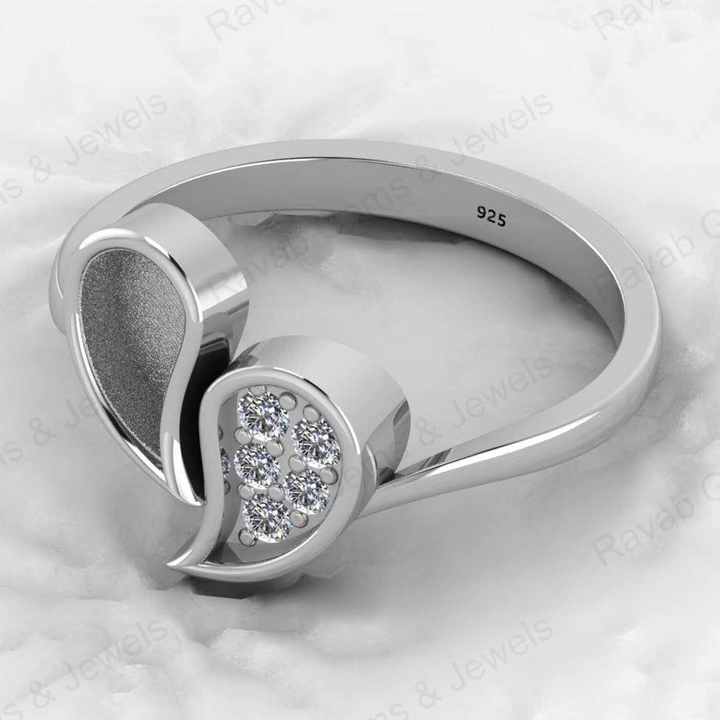 Top Arrival 925 Sterling Silver Quotation Mark Semi Mount Band Ring Good for Resin & Ashes Work Keepsake Breastmilk Jewelry