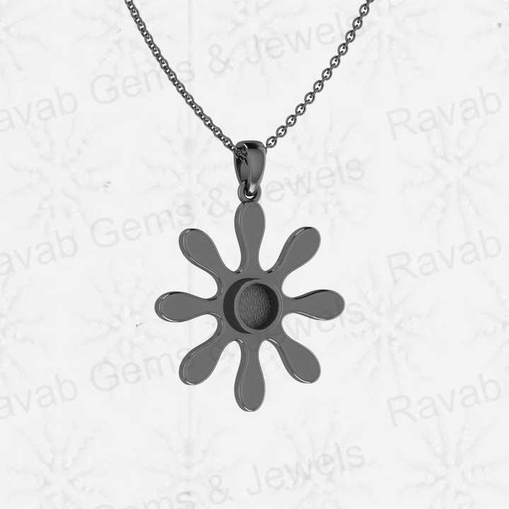 Top Selling 925 Sterling Silver Splash 6mm Round Blank Bezel Charm Pendant Semi Mount Blank Setting for DIY Jewelry Findings
