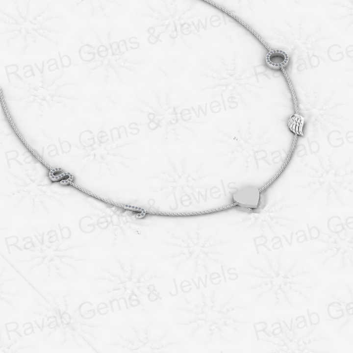 High Quality 925 Sterling Silver Leaf Heart Circle Initial Letter Gold Vermeil Personalized Charm Pendants Necklace Fine Jewelry