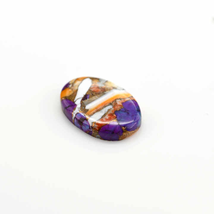 Top Quality Mohave Purple Copper Mix Oyster 20x30mm Oval Shape Flat Back Calibrated Loose Gemstone Cabochon for Making Jewelry