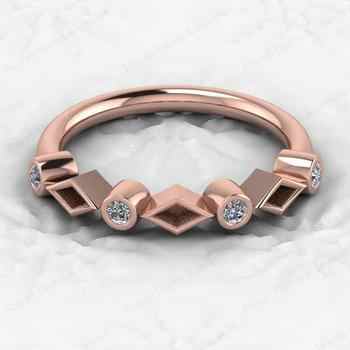 925 Sterling Silver Semi Mounts Half Eternity Ring Superb CZ Gemstone Breastmilk Ashes Resin Keepsakes Good Jewelry Components