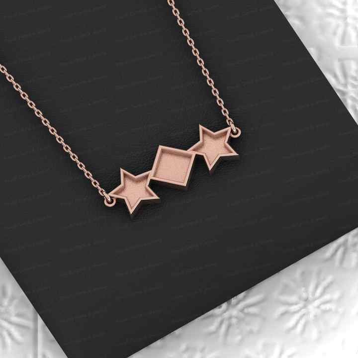 High Quality 925 Silver Star Square Collet Cup Semi Mount Charm Pendant Necklace Setting Ashes Resin Jewelry Findings