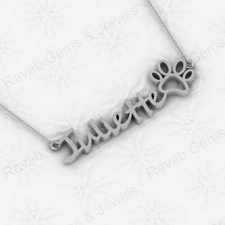 Christmas Sale Solid 925 Sterling Silver Personalized Name Necklace Cursive Name Fine Handmade Pendant With 18 Inch Chain