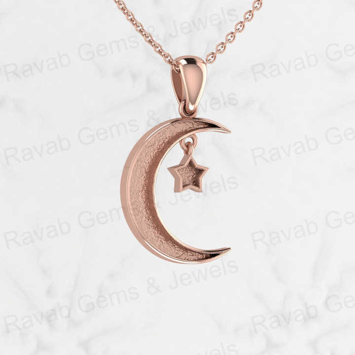 Genuine 925 Sterling Silver 20mm Moon Star Design Semi Mounting Blank Base Setting Charm Pendant for Resin & Ashes Work Jewelry