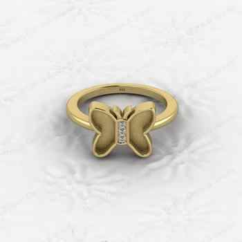 Best Quality 925 Sterling Silver 8mm Heart Butterfly Design Semi Mount Blank Setting Keepsake Resin Findings Jewelry Component