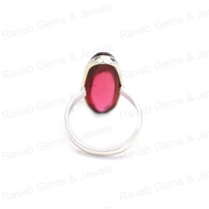 Top Selling 925 Sterling Silver Women's Fine Handmade Ring Pink Tourmaline Hydro 10x30mm Long Oval Bezel Setting