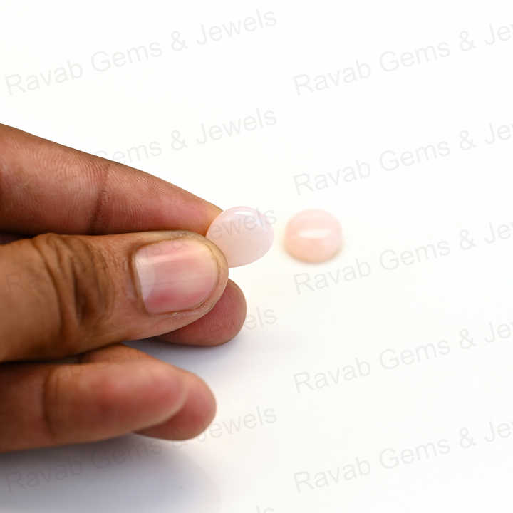 Top Rare Quality 12x16mm Natural Rose Quartz Pear Shape Cabochon Hand Polish Gemstone for Making 14k Gold Handmade Jewelry