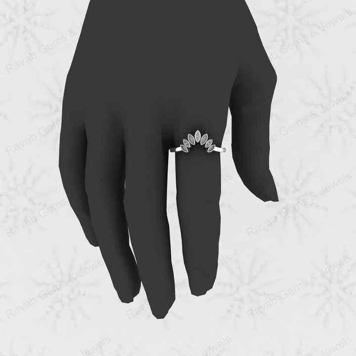 Genuine 925 Sterling Silver Marquise Semi Mounts 2x4-3x5mm Crown Ring Resin Breastmilk Ashes Jewelry Findings Components