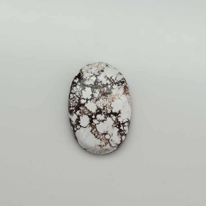 High Quality 20x30mm large Oval Mohave Wild Horse Jasper Cabochon 18K Silver Smooth Flat Back Calibrated for Jewelry Making