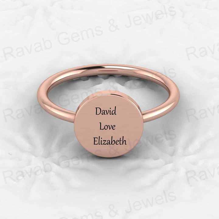Top Selling Solid 925 Silver 10mm Circle Eternity Band Gold Vermeil Personalized Name Engraved Women's Dainty Ring Fine Jewelry