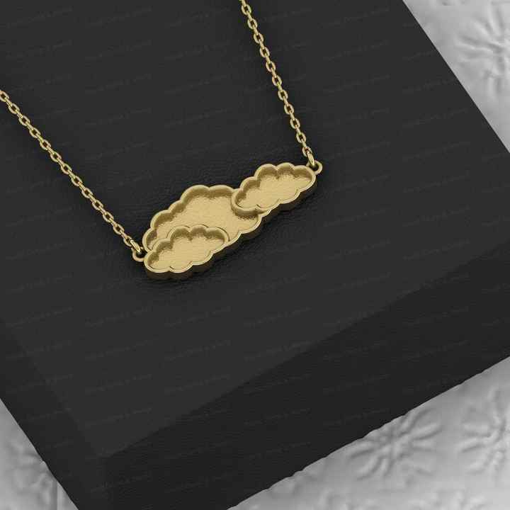 Top Quality 925 Silver Cloudy Sky Collet Cup Blank Semi Mount Charm Pendant Necklace Setting Ashes Resin Jewelry Findings