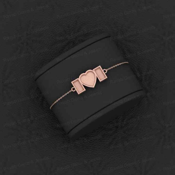 Superb Quality Solid 925 Sterling Silver Rectangle & Heart Bracelet Good For Ashes & Resin Work Keepsake Breastmilk Fine Jewelry